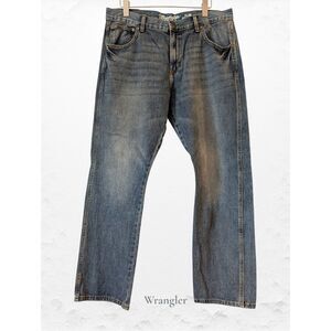 Wrangler Retro slim straight men's denim jeans  Sz 35x30